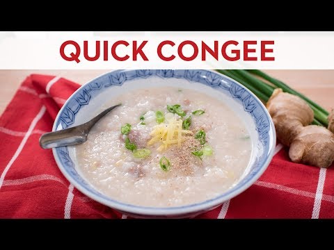 Quick & Easy Congee | Jok | Rice Porridge - Thai Breakfast Recipe - โจ๊กหมูสับ แบบง่าย