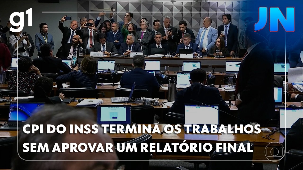 JORNAL NACIONAL CPI DO INSS TERMINA OS TRABALHOS SEM APROVAR UM RELATÓRIO FINAL