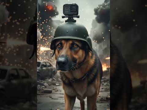 “First-Person War Dog POV — Running Through Fire and Fear 🐺🔥 | Cinematic Realism AI Short”2