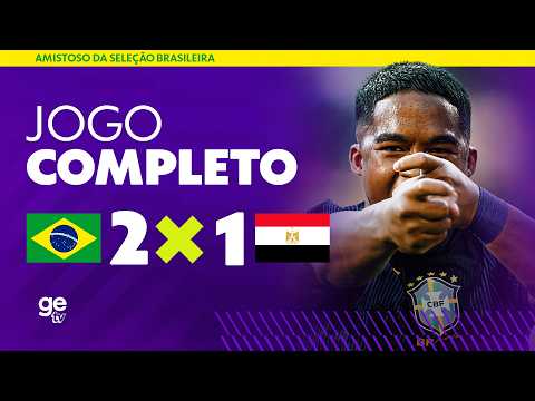 BRASIL X EGITO | AO VIVO E COM IMAGENS | AMISTOSO DA SELEÇÃO | ge tv