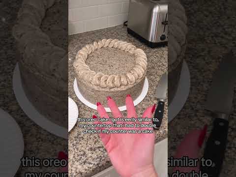 this oreo cake is eerily similar to <strong>my</strong> countertop that i had to double check <strong>if</strong> <strong>my</strong> counter was cake