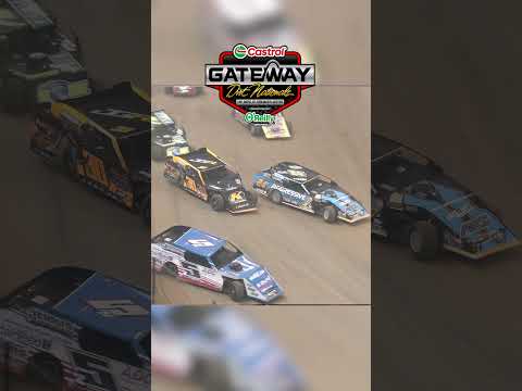 👀 Is this the first Late Model Wheelie!? #DirtInDecember - dirt track racing video image