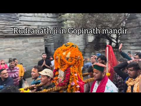 Rudranath ji ka Gopinath mandir m aagman 🌸
