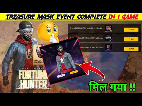 Fortune Hunter Event Kaise Complete Karen Free Treasure Mask Event Kaise Pura Kare Travel Mission FF