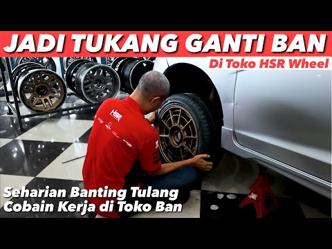SEHARI JADI TUKANG GANTI BAN DI OUTLET HSR