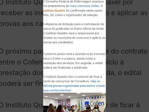 #COFEN - BANCA DEFINIDA#