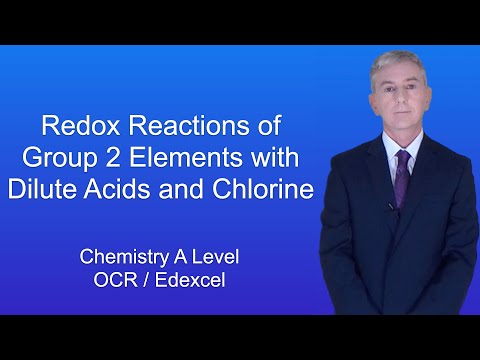 A Level Chemistry Revision “Redox Reactions of Group 2 Elements with Dilute Acid and Chlorine”.