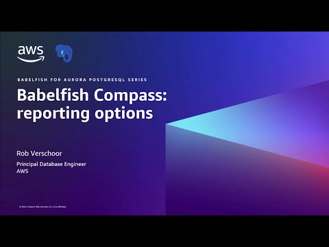 Babelfish Compass: reporting options | Amazon Web Services