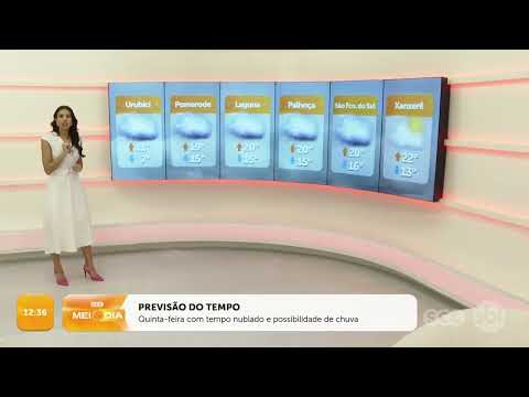 Quinta-feira (03/10/2024) com tempo nublado e possibilidade de chuva | Tempo | SCC Meio-Dia