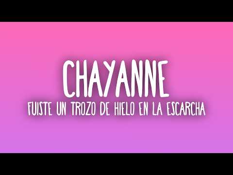Chayanne - Fuiste un Trozo de Hielo en la Escarcha (Letra/Lyrics)