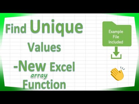 Using The New Unique Function In Excel