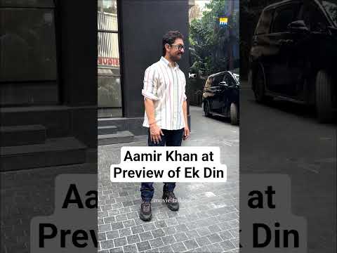 #aamirkhan at Preview of #ekdin #junaidkhan #saipallavi