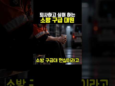 퇴사하고 싶어 하는 <strong>소방</strong> 구급 대원