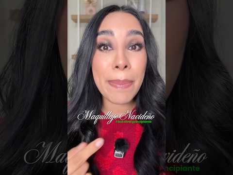 Maquillaje navideño nivel principiante #maquillaje #makeup #christmas