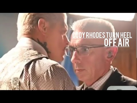Unseen footage of Angry Cody Rhodes turn heel backstage after WWE SMACKDOWN went off air