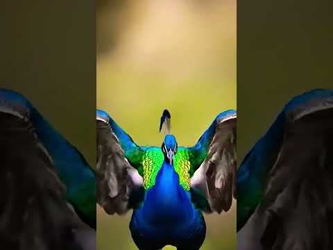 Beautiful 🦚 open the feathers#wildlife #birds #animals #nature#wildlife #shorts