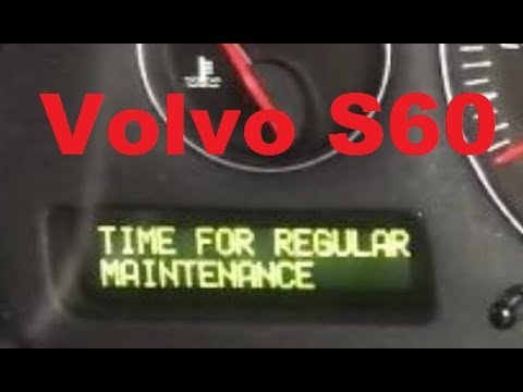 Zurücksetzen der Wartungsanzeige (Service) der Volvo S60