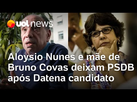 Aloysio Nunes e mãe de Bruno Covas deixam PSDB após Datena sair candidato