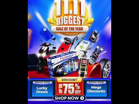 It's Finally Here!The BIGGEST 11.11 Sale of the Year is LIVE! Enjoy up to 75% off!1st Nov - 15th Nov