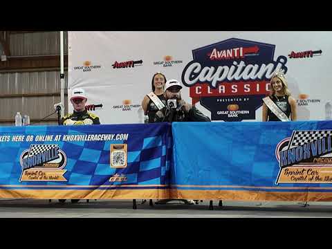 James McFadden, Daison Pursley, and Brian Brown participate in the Capitani Classic Press Conference - dirt track racing video image