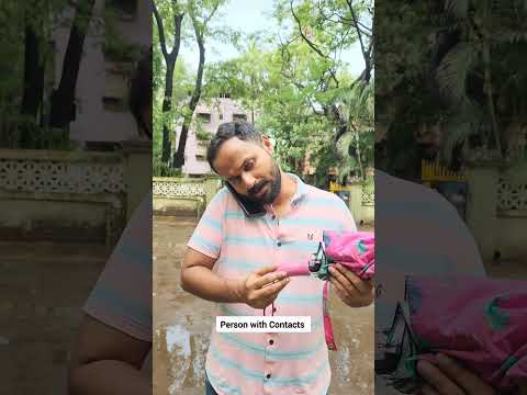 Person with Contacts  #comedyshorts #funnyvideos #funnyshorts