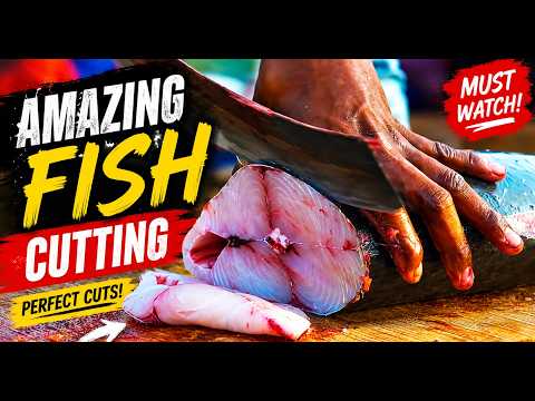 AMAZING Fish Cutting Skills 🔥 Perfect Fish Cuts Compilation