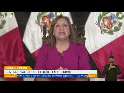 Presidente do Peru pede ao Congresso que antecipe eleições para 2023