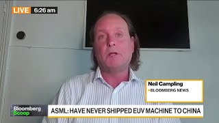 Thumbnail for the video "US Tells ASML It’s Concerned China May Have Top Chip Tool" from Bloomberg Television