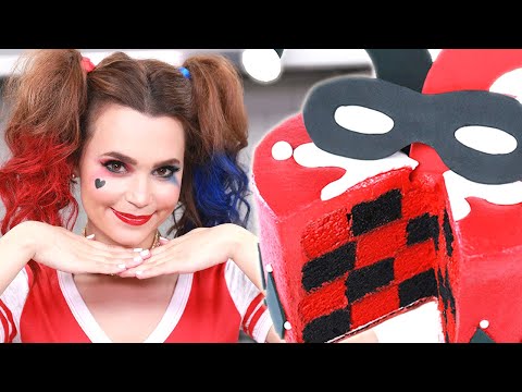 HARLEY QUINN CHECKERED CAKE - NERDY NUMMIES - SUICIDE SQUAD - UCjwmbv6NE4mOh8Z8VhPUx1Q