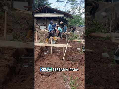Warga Karangjaya Cineam Gotong Royong Bangun Sekretariat Serikat Petani Pasundan
