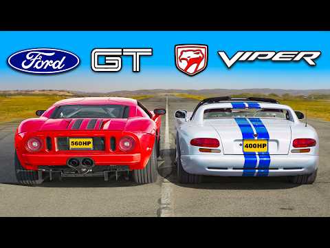 Ford GT vs Dodge Viper: Epic Drag Race Showdown | carwow