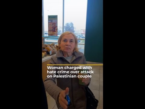 This woman has been charged with hate crimes against a Palestinian couple | AJ #shorts