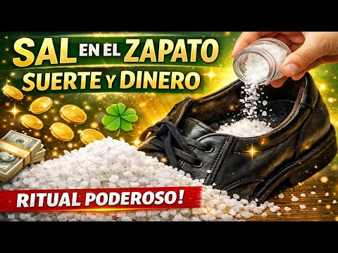 Pon SAL en tu ZAPATO y la SUERTE te seguirá 💰✨ (Ritual Poderoso)