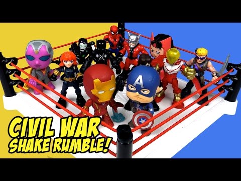 Captain America vs Iron Man Civil War Movie Shake Rumble with Avengers Toys & Spiderman Toys - UCCXyLN2CaDUyuEulSCvqb2w