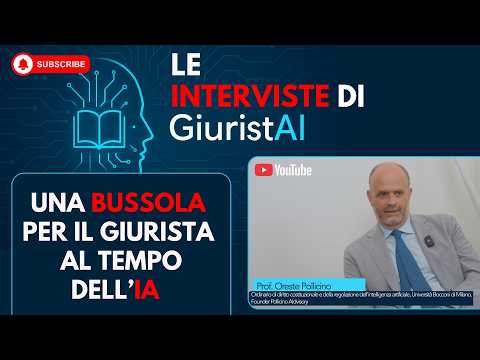 Un bussola per il Giurista al tempo dell'IA ⚖️
