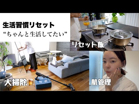 【リセットする日】生活をしたい。ビール飲みながら大掃除や、腸内リセット飯🍚clean with me🧼 Vlog210