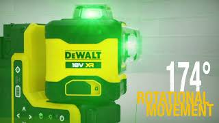 DeWalt крестовый лазер DCLE34035D1 video