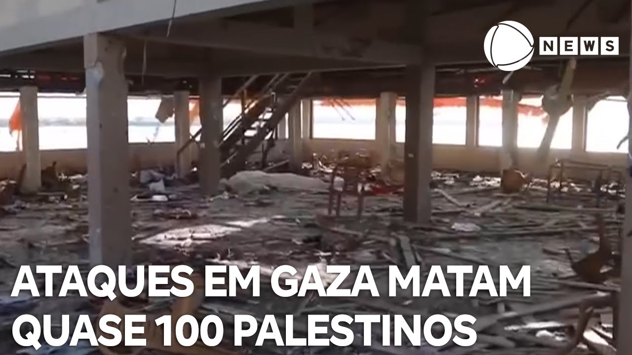 Ataques israelenses matam quase 100 palestinos em Gaza