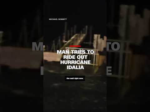 Man tries to ride out Hurricane Idalia