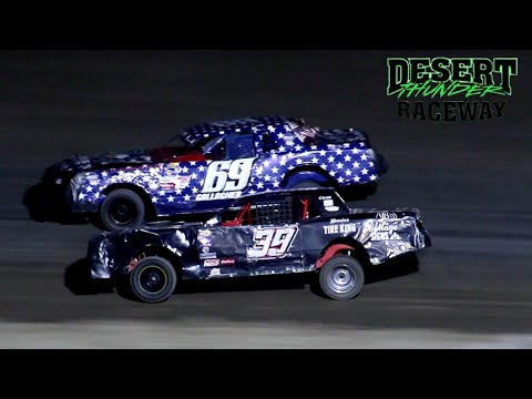Desert Thunder Raceway IMCA Stock Car Main Event 5/21/22 - dirt track racing video image