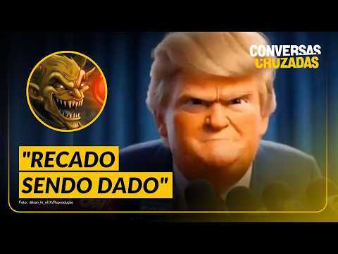 DIVERTIDAMENTE na GUERRA? IRÃ usa vídeo de IA para ATACAR TRUMP | Conversas Cruzadas