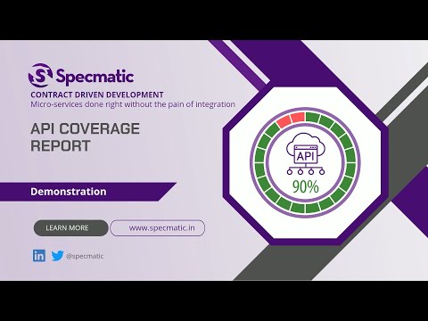Early detection of API spec vs implementation mismatches with
Specmatic's API coverage report