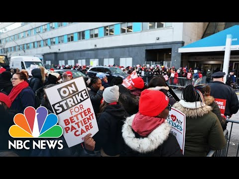 Thousands of NYC nurses enter second day of strikes over pay, staffing