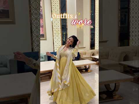 Outfits I wore at *PAKKI wali SAHELI* ki shaadi😍✨🪷 #shaadi #outfits #lehenga #relatable