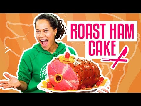 How To Make A THANKSGIVING ROAST HAM Out Of Pink Vanilla CAKE | Yolanda Gampp | How To Cake It - UCvM1hVcRJmVWDtATYarC0KA