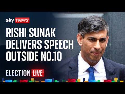 Rishi Sunak delivers final speech outside No10 Downing Street