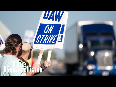 'This is history': car workers walk out in biggest auto strike in generations