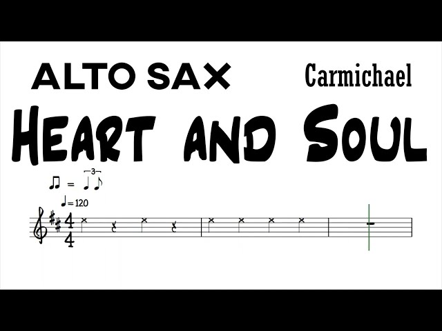 Heart and Soul Alto Sax Sheet Music