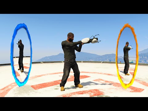 ULTIMATE PORTAL MOD! (GTA 5 Mods Funny Moments) - UCfLuMSIDmeWRYpuCQL0OJ6A