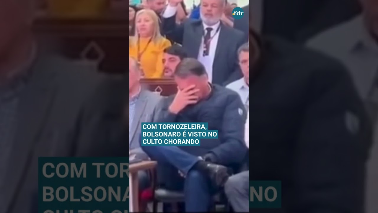 BOLSONARO É VISTO NO CULTO CHORANDO